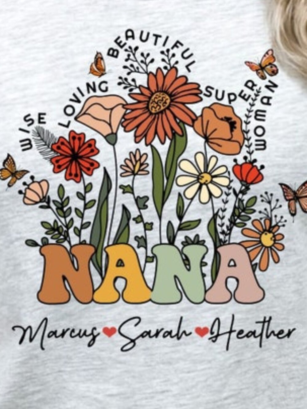 Custom Nana Shirt With Grandkids Names Mother's Day Gift - Picture 2 of 4